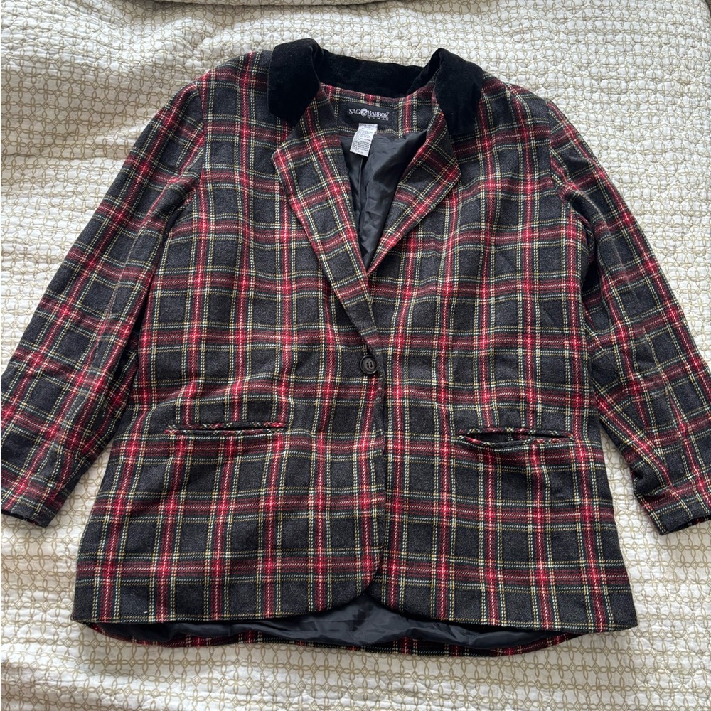 Sag harbor plus sized blazer